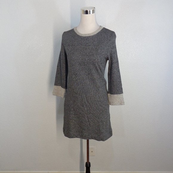 FC Jeans Gray Sweater Knit Tunic Dress Pockets Women's US 6 Above Knee - Picture 3 of 6